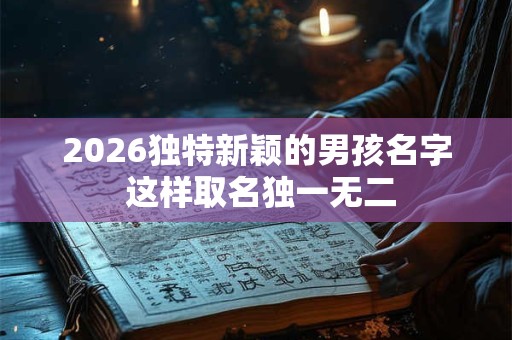 2026独特新颖的男孩名字 这样取名独一无二