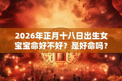 2026年正月十八日出生女宝宝命好不好？是好命吗？