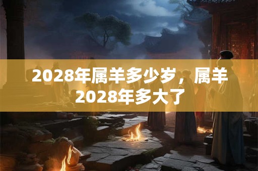 2028年属羊多少岁，属羊2028年多大了