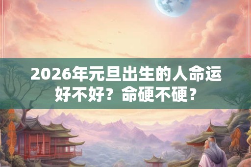 2026年元旦出生的人命运好不好？命硬不硬？