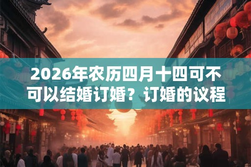 2026年农历四月十四可不可以结婚订婚？订婚的议程