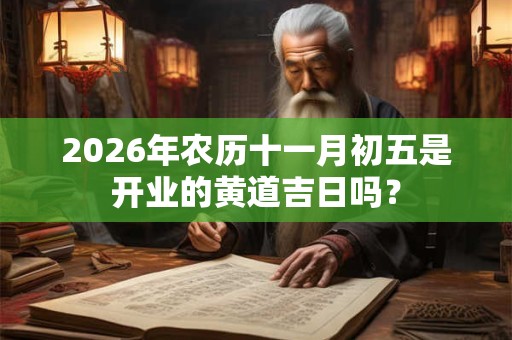 2026年农历十一月初五是开业的黄道吉日吗？