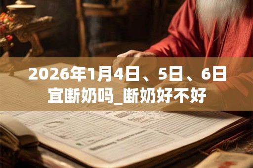 2026年1月4日、5日、6日宜断奶吗_断奶好不好 2026年1月4日、5日、6日宜断奶吗_断奶好不好
