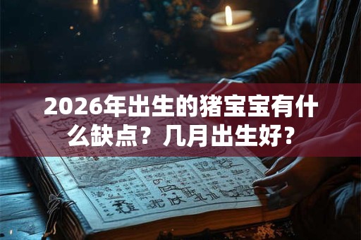 2026年出生的猪宝宝有什么缺点？几月出生好？
