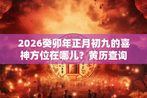 2026癸卯年正月初九的喜神方位在哪儿?黄历查询 2026癸卯年正月初九的喜神方位在哪儿?黄历查询