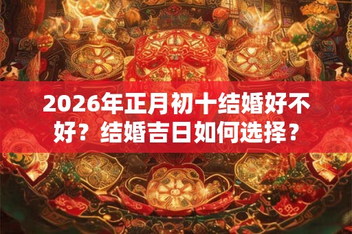 2026年正月初十结婚好不好?结婚吉日如何选择? 2026年正月初十结婚好不好?结婚吉日如何选择?
