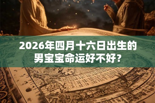 2026年四月十六日出生的男宝宝命运好不好？