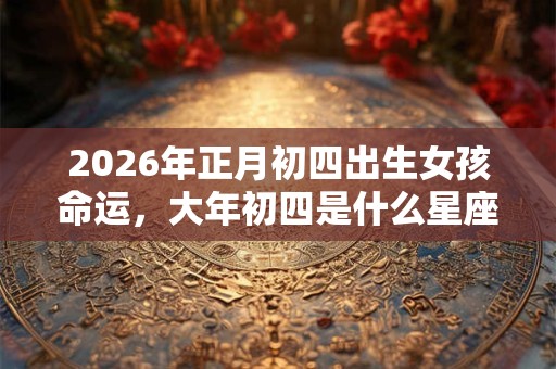 2026年正月初四出生女孩命运，大年初四是什么星座？