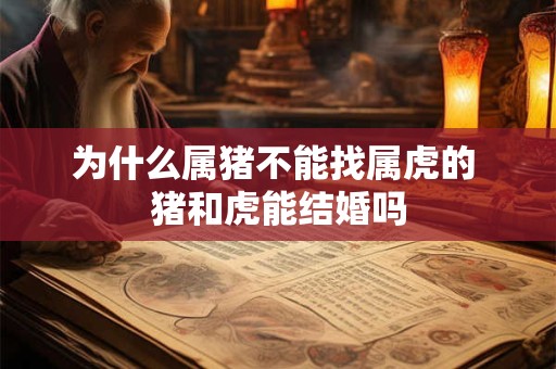 为什么属猪不能找属虎的 猪和虎能结婚吗