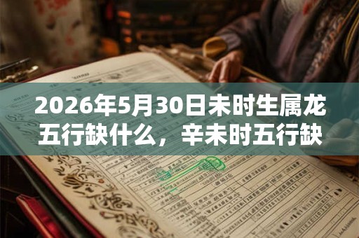 2026年5月30日未时生属龙五行缺什么，辛未时五行缺什么