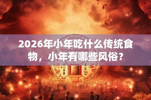 2026年小年吃什么传统食物，小年有哪些风俗？