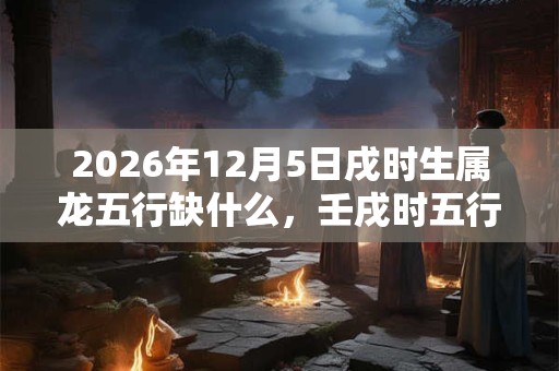 2026年12月5日戌时生属龙五行缺什么,壬戌时五行缺什么 2026年12月5日戌时生属龙五行缺什么,壬戌时五行缺什么