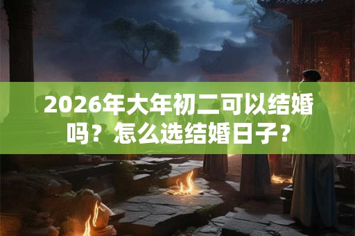 2026年大年初二可以结婚吗？怎么选结婚日子？