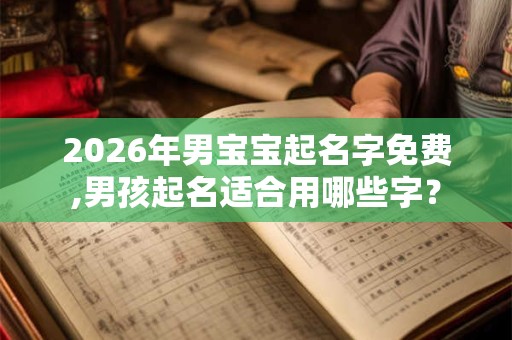 2026年男宝宝起名字免费,男孩起名适合用哪些字？