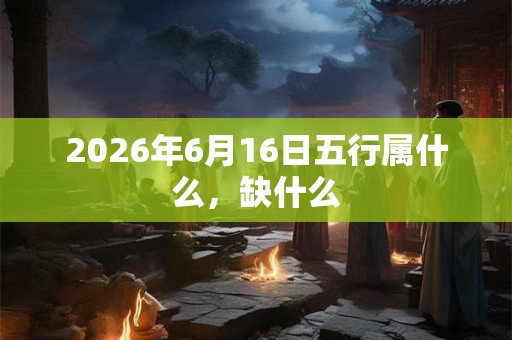 2026年6月16日五行属什么，缺什么