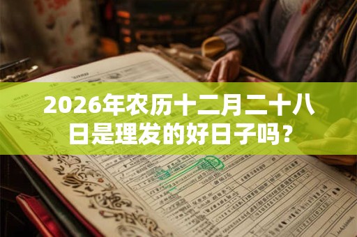 2026年农历十二月二十八日是理发的好日子吗？