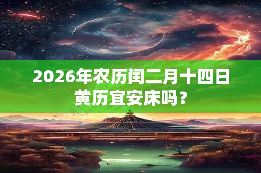 2026年农历闰二月十四日黄历宜安床吗？