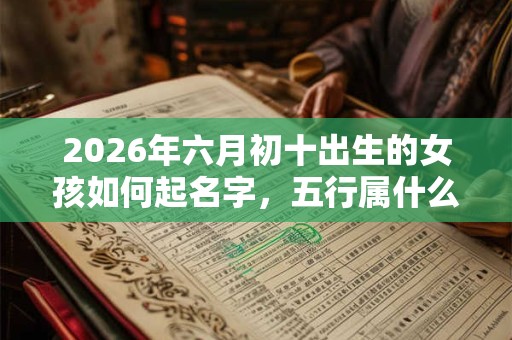 2026年六月初十出生的女孩如何起名字,五行属什么 2026年六月初十出生的女孩如何起名字,五行属什么