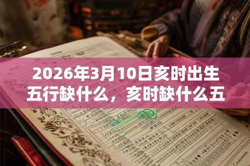 2026年3月10日亥时出生五行缺什么，亥时缺什么五行