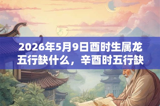 2026年5月9日酉时生属龙五行缺什么,辛酉时五行缺什么 2026年5月9日酉时生属龙五行缺什么,辛酉时五行缺什么
