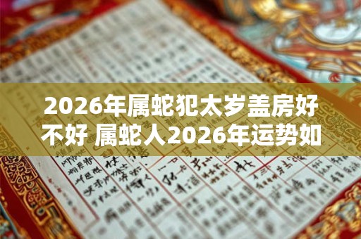 2026年属蛇犯太岁盖房好不好 属蛇人2026年运势如何