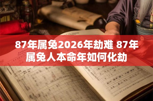 87年属兔2026年劫难 87年属兔人本命年如何化劫