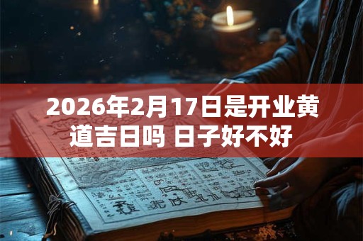 2026年2月17日是开业黄道吉日吗 日子好不好