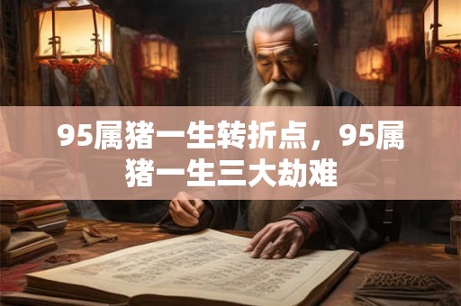 95属猪一生转折点，95属猪一生三大劫难