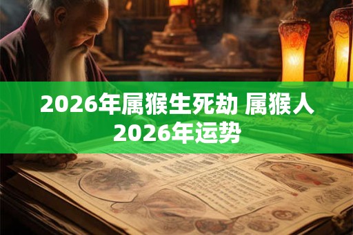 2026年属猴生死劫 属猴人2026年运势