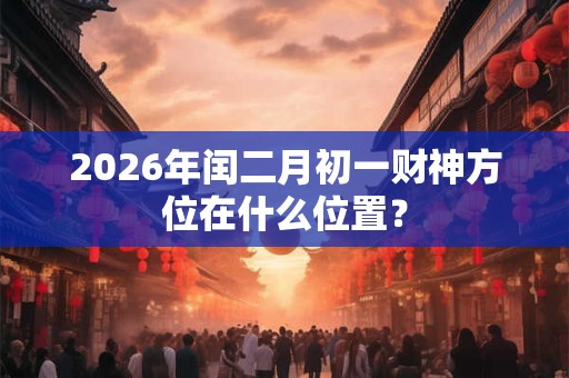 2026年闰二月初一财神方位在什么位置？