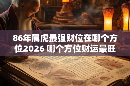86年属虎最强财位在哪个方位2026 哪个方位财运最旺