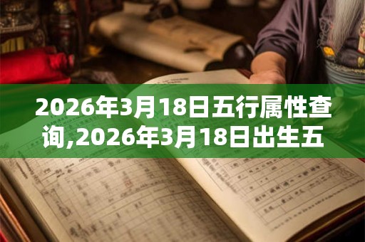 2026年3月18日五行属性查询,2026年3月18日出生五行属什么