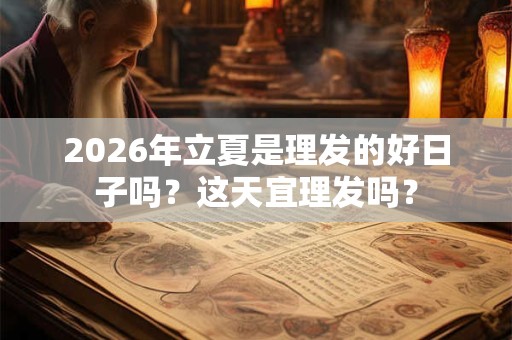 2026年立夏是理发的好日子吗?这天宜理发吗? 2026年立夏是理发的好日子吗?这天宜理发吗?