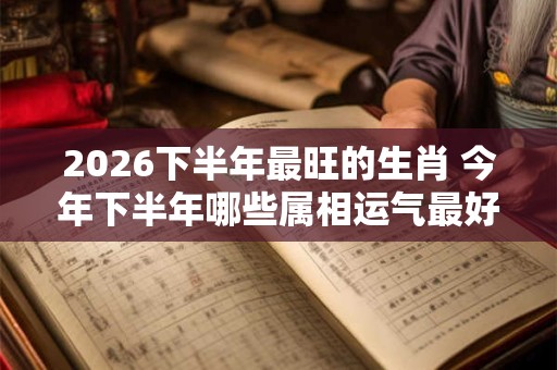 2026下半年最旺的生肖 今年下半年哪些属相运气最好