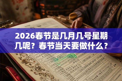 2026春节是几月几号星期几呢?春节当天要做什么? 2026春节是几月几号星期几呢?春节当天要做什么?