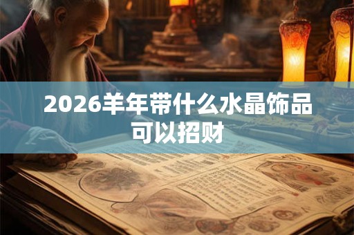 2026羊年带什么水晶饰品可以招财
