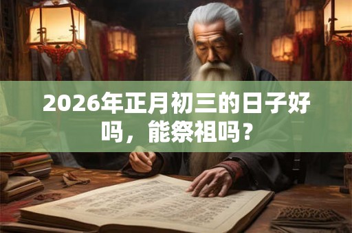 2026年正月初三的日子好吗，能祭祖吗？