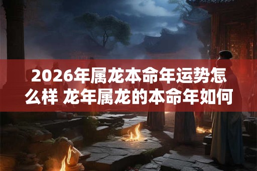 2026年属龙本命年运势怎么样 龙年属龙的本命年如何破解