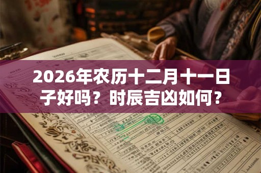 2026年农历十二月十一日子好吗？时辰吉凶如何？