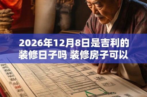 2026年12月8日是吉利的装修日子吗 装修房子可以吗