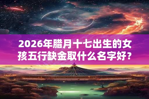 2026年腊月十七出生的女孩五行缺金取什么名字好？