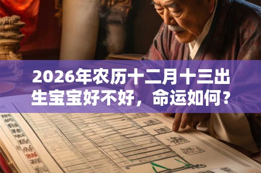 2026年农历十二月十三出生宝宝好不好，命运如何？