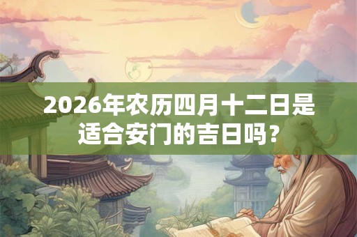 2026年农历四月十二日是适合安门的吉日吗？