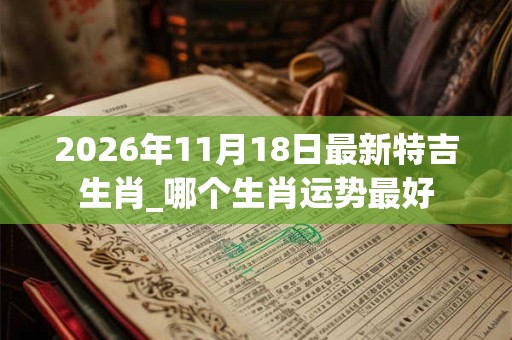 2026年11月18日最新特吉生肖_哪个生肖运势最好