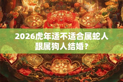 2026虎年适不适合属蛇人跟属狗人结婚？