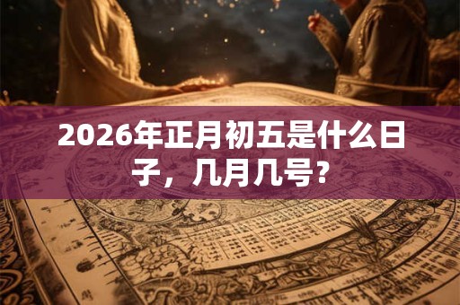 2026年正月初五是什么日子，几月几号？