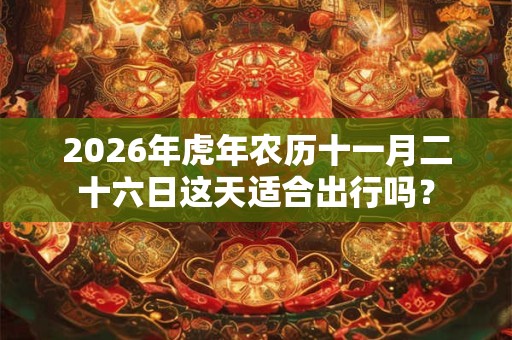 2026年虎年农历十一月二十六日这天适合出行吗？