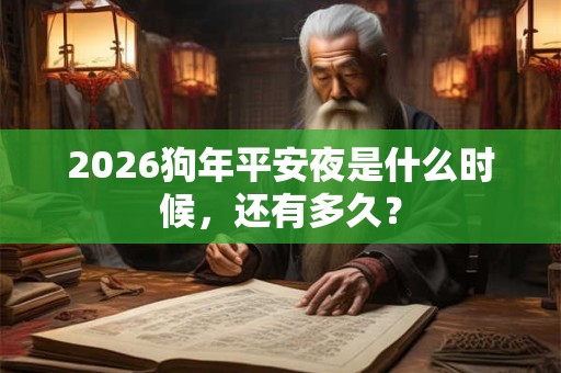 2026狗年平安夜是什么时候，还有多久？