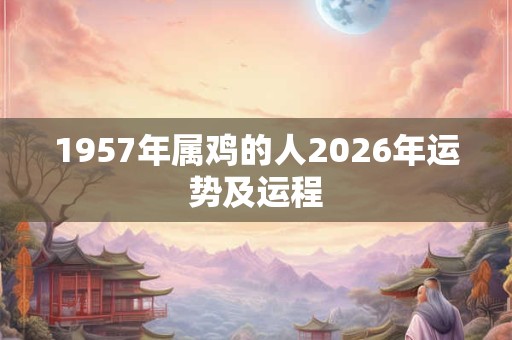 1957年属鸡的人2026年运势及运程