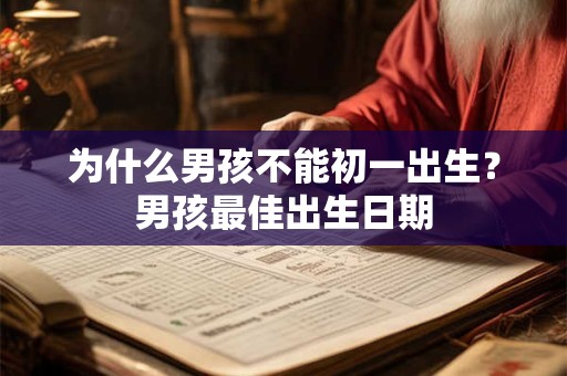 为什么男孩不能初一出生？男孩最佳出生日期